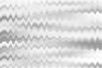Halftone background vector, abstract backdrop design with two tone pattern and copy space for edit your content. Wavy effect dotted background.