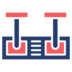 Control Lever solid color icon