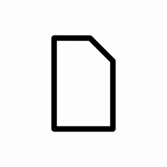 
document file page icon vector sign
