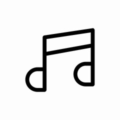 music note audio icon vector sign