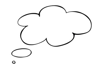 Hand drawn speech bubble Blank empty message box Textbox frame for banners, price tags, stickers, design