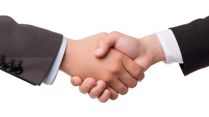 Successful partnership handshake symbolizes business deals and collaboration