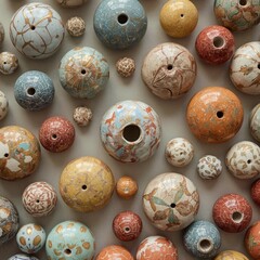 Hand-Painted Enamel Beads: A Vibrant Collection