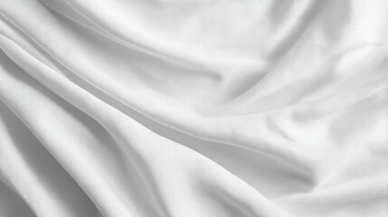 Light filters through this soft white fabric, revealing gentle folds and subtle textures that create an inviting atmosphere in a tranquil space.