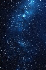 Starry sky background, blue night sky full of stars, glowing stars in the dark space, starry background, dark night, stars in the distance, starlight, dark background with a blue glow, night sky.	
