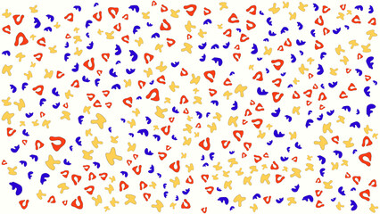 SEAMLESS HAND DRAWN DOODLE BLOB SHAPES PATTERN TEXTURE COLORFUL TEMPLATE ABSTRACT BACKGROUND TRENDY DESIGN VECTOR