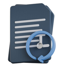 Version History File 3D Icon Colorful Style