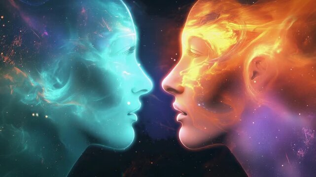 A focused expression meditating in a tranquil environment, harnessing the power of the mind for telepathic communication with a blurred background