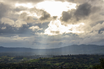 time lapse clouds over the mountains