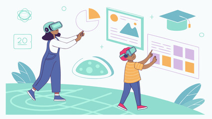 Vr education virtual reality learning technology augmented reality digital classroom future of education vr training