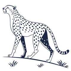 Fototapeta premium Leopard vector illustration