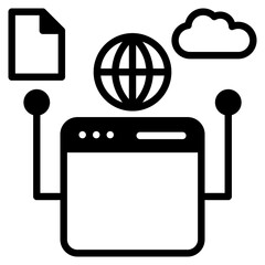 Api Integration outline mixed icon