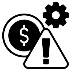 Risk Management outline mixed icon