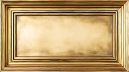 ic golden frame with wide borders and gallery lighting