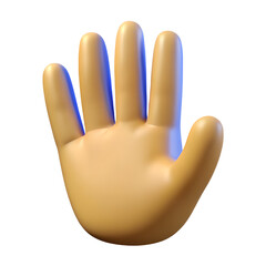 Obraz premium waving 3d icon illustration on transparent background