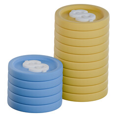 Business Stack Upgrade 3D Icon Colorful Style