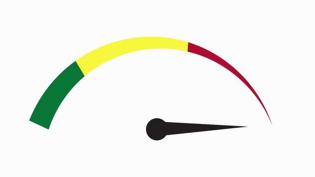 speedometer icon simple vector animation 