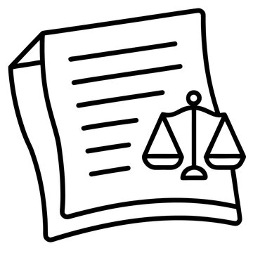legal document with scales of justice clip art preview
