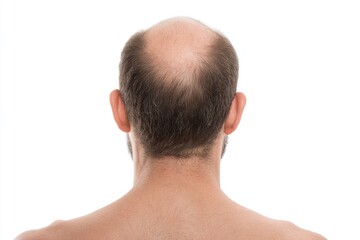 Obraz premium Bald man's head from the rear