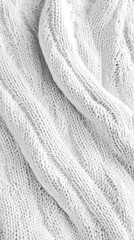 White knitted fabric texture