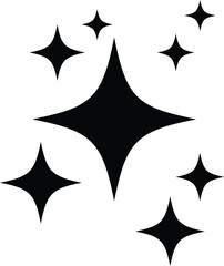 glowing light effect collection. Bright firework sign. magic party light. Rating star symbol. Collection of bright fireworks. modern Retro futuristic icons
