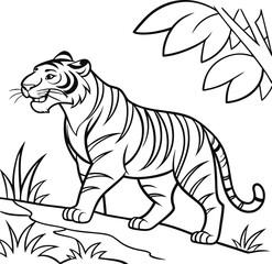 Obraz premium bengal tiger vector