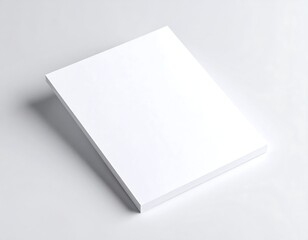 Blank white paper book