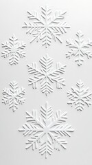 White snowflake design pattern