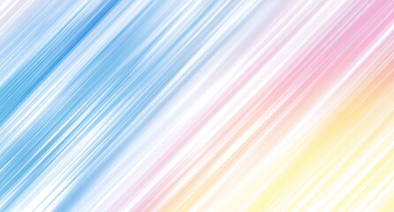 Abstract diagonal lines in pastel rainbow hues, light and airy, fading at edges