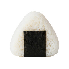 Traditional Japanese onigiri rice ball with seaweed © PNG Lab