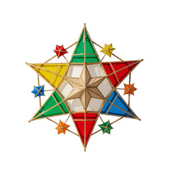 Filipino christmas parol lantern isolated © PNG Lab