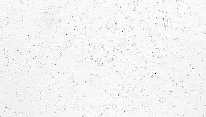 A white textured background speckled with tiny, dark, square-shaped particles, unevenly distributed across the surface