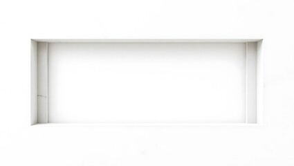 Obraz premium Architectural design inspired frame with layered depth, clean border, and center space