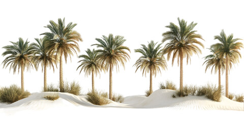 Fototapeta premium Desert Palm Plant Isolated Botanical Tree High Detail transparent background