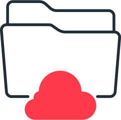 Obraz premium Cloud folder
