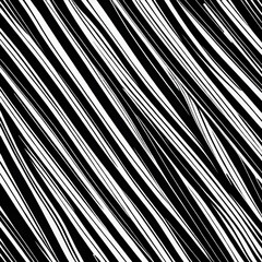 Fototapeta premium Vector seamless pattern. Striped rough abstract background. Minimalistic monochrome texture. Can be used as swatch in illustrator. Hand drawn striped tileable design.