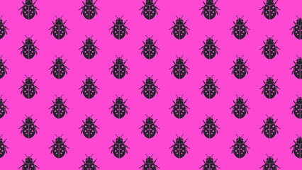 LADY BUG VECTOR PATTERN DESIGN