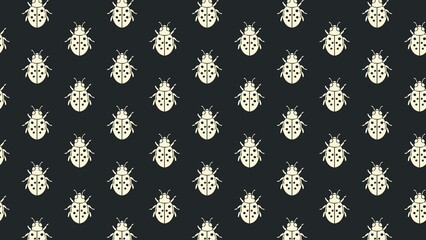 LADY BUG VECTOR PATTERN DESIGN