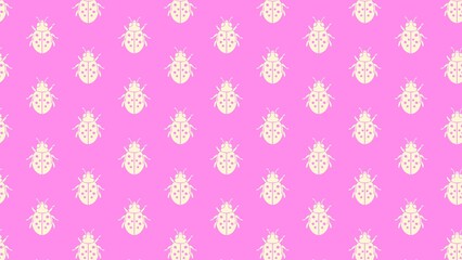 LADY BUG VECTOR PATTERN DESIGN