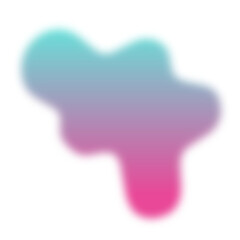 Colorized Abstract smoky steam Liquid Blob with Gradient Style 4