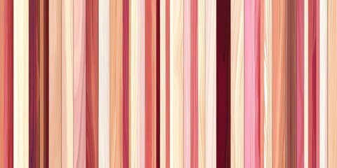 Vertical stripes in muted pinks, reds, and creams, varying in shades and saturation