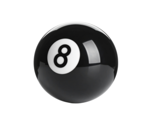 eight ball isolated on white