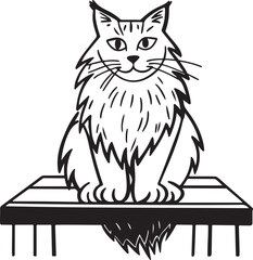 A portrait of a cute domestic tabby kitten with beautiful eyes sitting on a white background