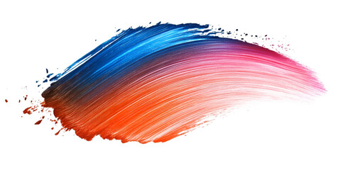 Layered Ombre Brush Mark Abstract Design Element transparent background