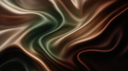 Obraz premium Abstract multicolored silk fabric with smooth flowing texture