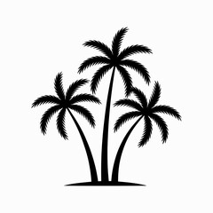 set of palm trees