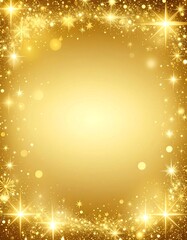 Golden sparkly frame