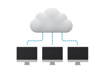 Isolated Cloud Computing Network Connecting Multiple Computers