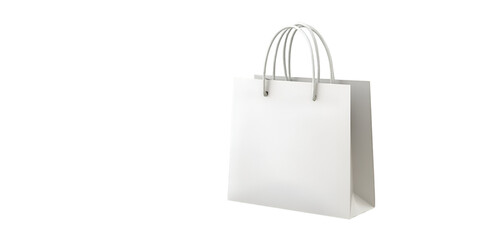 Eco-friendly paper shopping bag blank reusable grocery tote mockup transparent background