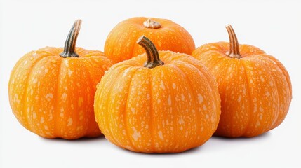 Fototapeta premium Fresh Orange Pumpkins with Unique Texture for Autumn Decoration